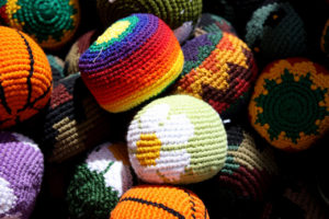 lots of Hacky Sacks