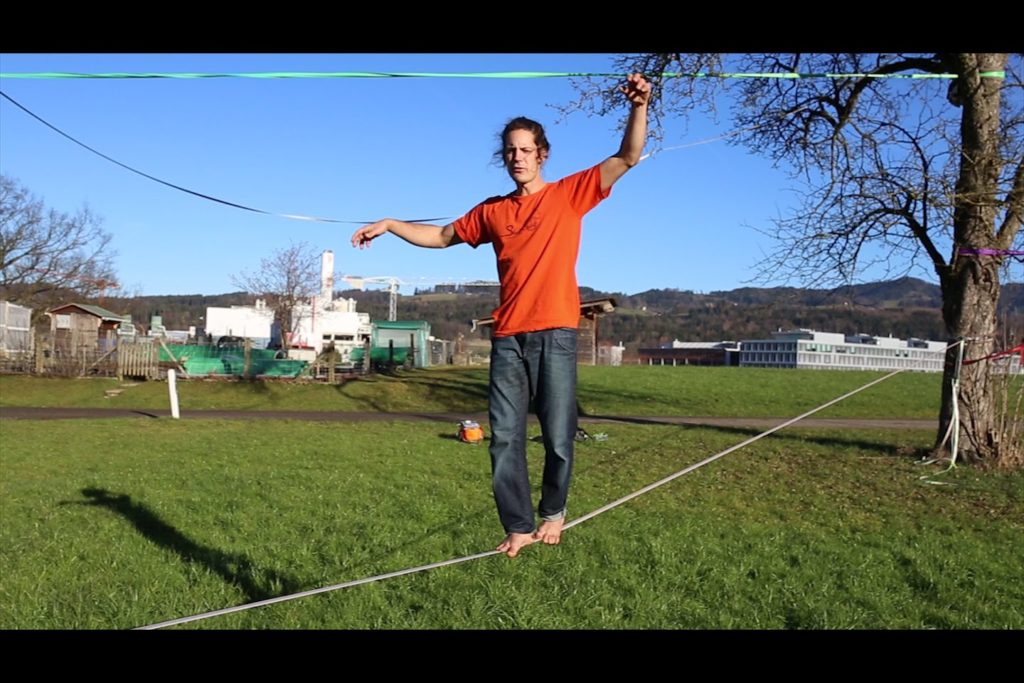 Walk a Longline Slackline Trick