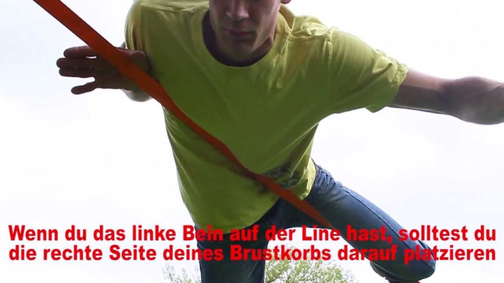 Chestbounce Slackline Trick