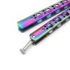 HTOMT Butterfly Stainless Steel Training Balisong Practice Tool, Tactical Folding Blade Practice Trainer for CS GO… - Image 7